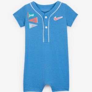 Nike Blue Infant Romper with Logo